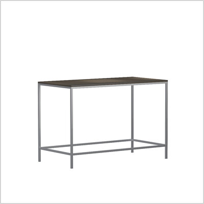 NewYork steel Stehtisch 160 x 80 wenge V1 schraeg